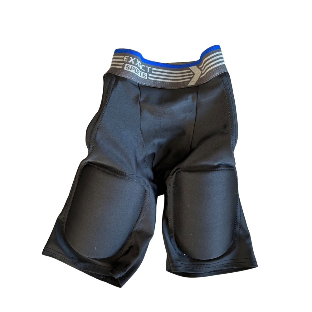 Exxact Sports Youth Medium Black Padded Compression Shorts Football‎ Girdle YM